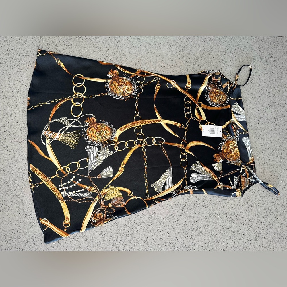 Guess LA MALOU chain link in black size XL